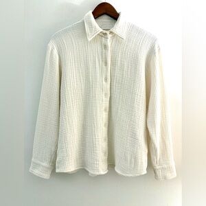 Sablyn Caleb Gauze Long Sleeve Button Down
Size XS